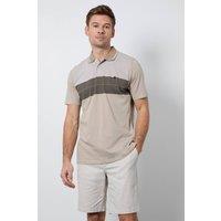 Maine Men's Neutral Feeder Placement Stripe Polo Shirt | Size: XL