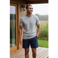 Rapanui Clothing Men's Cotton Pyjama Shorts in Navy | Size: Small