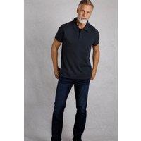 Weird Fish Men's Giles Pique Polo Shirt in Navy | Size: 5XL