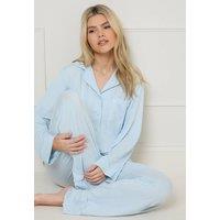 Dorothy Perkins Women's Nightwear Jersey Long Sleeve Pyjama Set in Blue | Size: Small