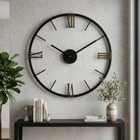 Garden Greatness Urban Kent Roman Wall Clock in Black | Size: 1 Pack
