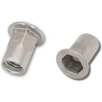 JRP Riveting Products M10 x 21.0 Rivet Nuts - Box of 250 in Silver