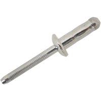 JRP Riveting Products 6.4 x 14.5mm A2 Dome Head Rivets - Box of 250 in Silver