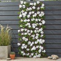 Garden Greatness Artificial White Hydrangea Willow Garden Trellis | Size: 1 Pack