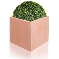 Primrose 50cm Terracotta Fibre XL Cube Planter