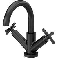 Balterley Connect Mono Basin Mixer Tap with Push Button Waste - Matt Black
