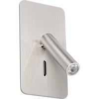 Netlighting Suau LED Indoor Wall Lamp Satin Nickel in Grey
