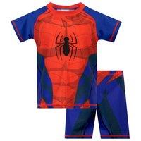 Marvel Boy's Spiderman Two Piece Swim Set in Blue | Size: 5-6 Years