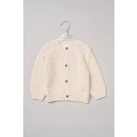 Rock a Bye Baby Born in 2026 Knitted Cardigan in Cream | Size: 6-12 m