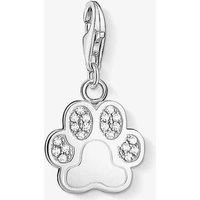 THOMAS SABO Women's Silver Cubic Zirconia Paw Charm 1339-051-14
