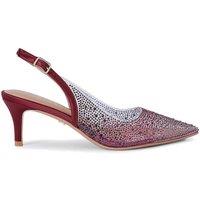 Carvela Women's 'Positano Vinyl Sling Low' Heels in Wine | Size: 3