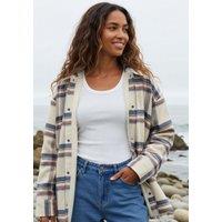Rapanui Clothing Women's Plaid Sherpa Lined Flannel Jacket | Size: 16
