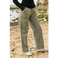 Rapanui Clothing Women's Twill Trousers in Olive | Size: 18