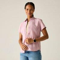 Regatta Women's Anti-Insect Travel Light Short Sleeved Shirt in Pale Lilac | Size: 10