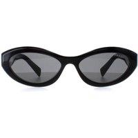 Prada Women's Oval Black Dark Grey PR26ZS