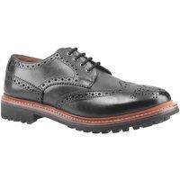 Cotswold Men's 'Quenington Commando' Leather Lace Shoes in Black | Size: 8