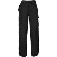 Russell Men's Work Wear Heavy Duty Trousers (Long) Pants in Black | Size: 44L