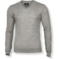 Nimbus Men's Ashbury Knitted V Neck Jumper in Grey | Size: 2XL