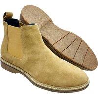 LB COMFORT Men's Rufus Leather Boots in Camel | Size: 8