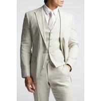 Alex Men's Linen Tailored Fit Suit Jacket in Navy | Size: 44R