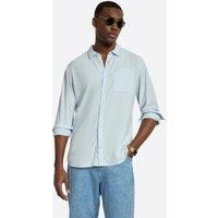 Nautica Men's Barias Ls Shirt in Pale Blue | Size: Small
