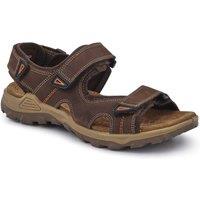 Pavers Men's Casual Dual Touch-Fasten Sandals in Brown | Size: 9