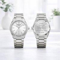 Wear We Met Men's Personalised Architect London Borough Watch - Engraved in Silver | Size: 1 Pack