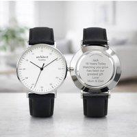 Wear We Met Men's Personalised Architect London Zephyr Watch - Engraved Gift in Black | Size: 1 Pack