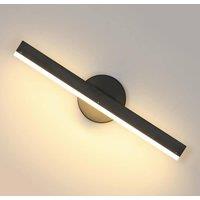COMELY LED Wall Lights Indoor, 300 Rotating Wall Lamp Modern, 12W, 3000K in Black