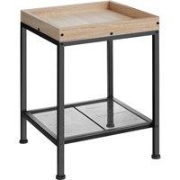 tectake Bedside Table Rochester in Light Oak