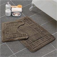 GAVENO CAVAILIA Greek Bath Mat in Brown
