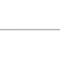 Jewelco London Sterling Silver 1.4mm Gauge pendant Curb Chain | Size: 22 inches