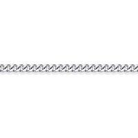 Jewelco London Silver Fine Curb Pendant Chain Necklace 1.6mm | Size: 18 inches