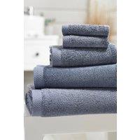 The Lyndon Company Luxury Premium Heavy Quality Egyptian Spa Super Soft Bathroom Towels in Mid Blue