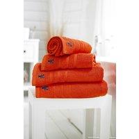 Lobster Creek Kaleidoscope 550gsm Combed Cotton Towels in Orange