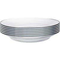 Duralex Lys Glass Soup Plates Dishes - 230mm - Pack of 12 in Clear