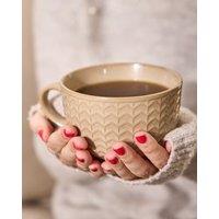 Dibor Set of 2 Dark Brown Large Stoneware Cups Coffee Mugs | Size: 2 Pack