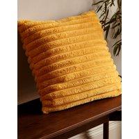 Catherine Lansfield 'Cosy Ribbed' Cushion in Mustard | Size: 45 cm x 45 cm