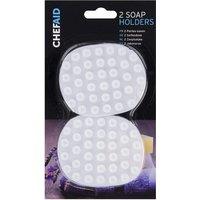 Chef Aid Soap Dish Pack of 2 in White