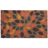 THE RUGS Coir Doormat Gainsborough Leaves 45x75 cm | Size: 45 cm x 75 cm