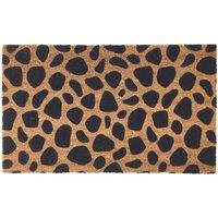 THE RUGS Coir Doormat Gainsborough Animal Print 45x75 cm | Size: 45 cm x 75 cm