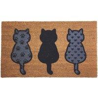 THE RUGS Coir Doormat Gainsborough Kittens 45x75 cm | Size: 45 cm x 75 cm