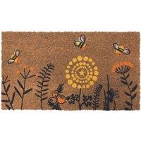 THE RUGS Coir Doormat Gainsborough Busy Bees 40x70 cm | Size: 40 cm x 70 cm