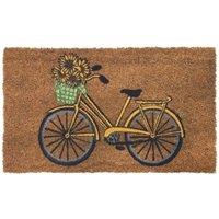 THE RUGS Coir Doormat Gainsborough Vintage Bicycle40x70 cm | Size: 40 cm x 70 cm