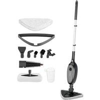 DMD Collective DMD 10-in-1 Multifunction Upright Steam Mop, Kills 99.9% of Bacteria For Cleaning Hard Floors, Carpets, Bathroom, Kitchen in Black