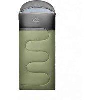 Obasyhig Thin Thermal-Lock Feather-Like Cotton Sleeping Bag in Green