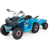 CASART Kids Electric ATV Car 6V Battery-Powered Ride on Toy Quad Vehicle in Blue