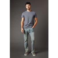 Burton Men's Light Vintage Wash Stretch Straight Fit Jeans in Light Wash | Size: 36S