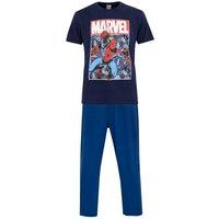 Marvel Men's Spiderman Pyjamas in Blue | Size: Large