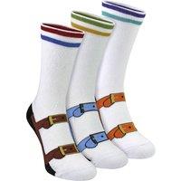 Sock Snob Men's 3 Pairs Socks & Sandals Novelty Socks | Size: 6-11